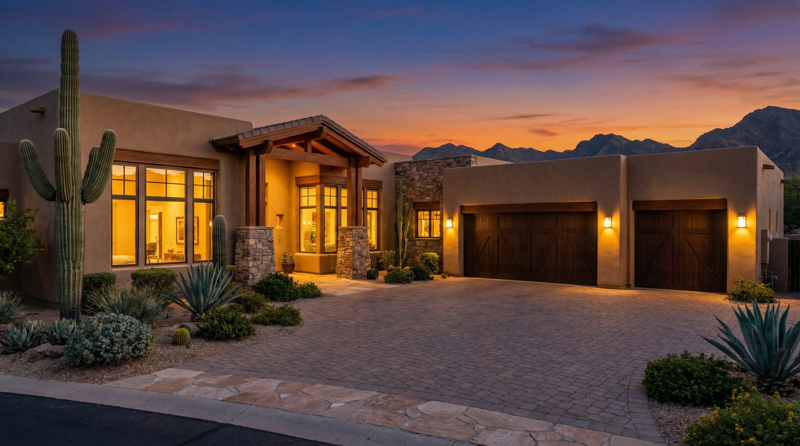Beautiful new garage door installation